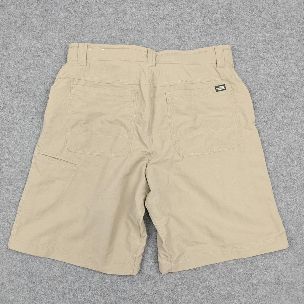 The North Face Shorts‎ Mens 32 Beige Nylon Cargo Outdoor Hiking Travel Pockets